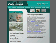 Tablet Screenshot of dr-merkel.de
